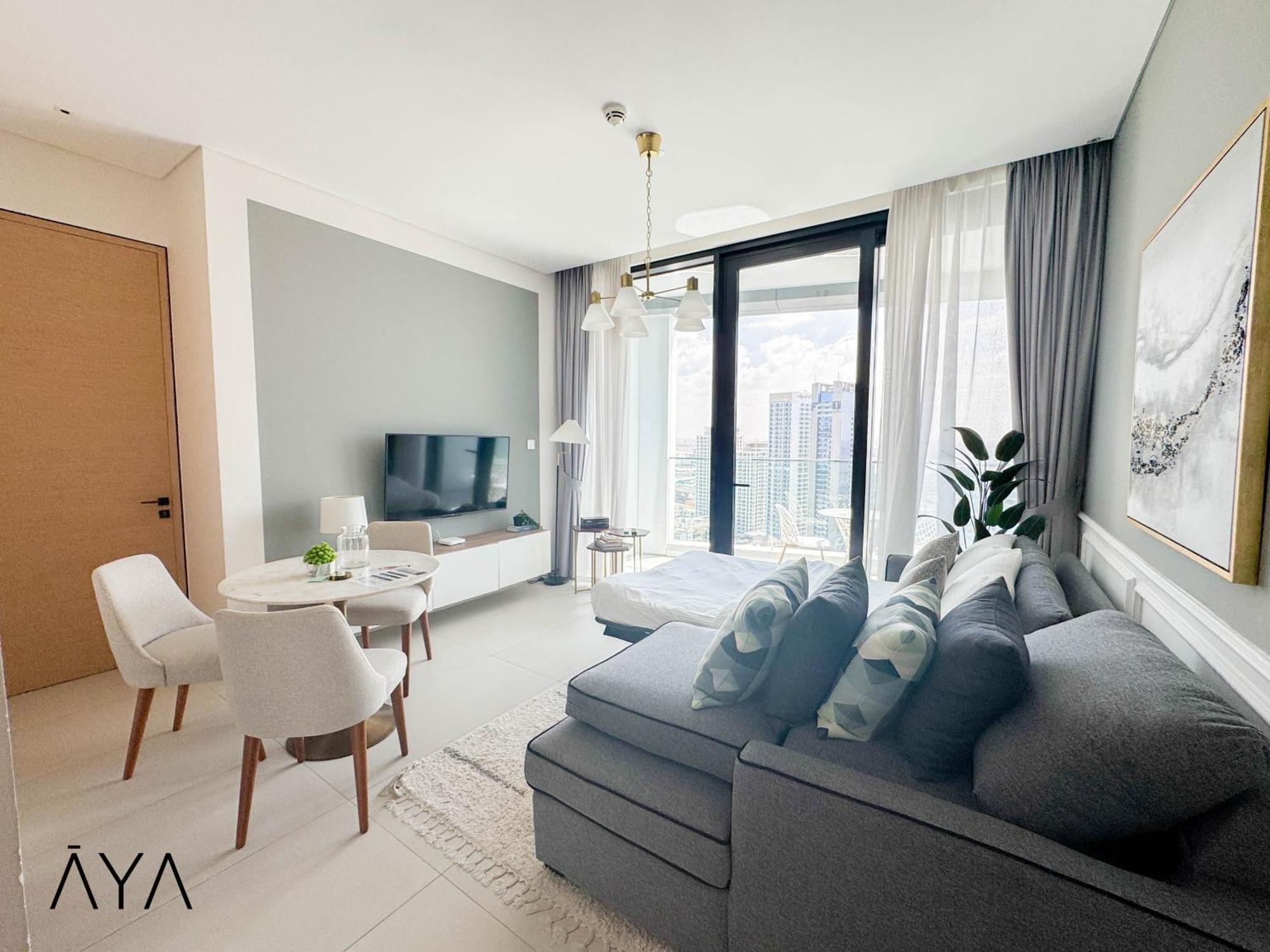 Jumeirah Gate Tower 1 - Stylish Apartment With Pool & City Views Dubai Esterno foto